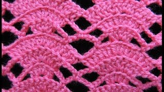 Crochet  Abanico en relieve  2 [upl. by Rats]