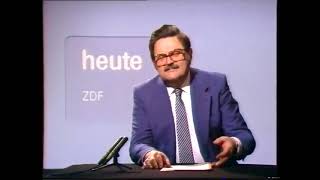 ZDF heute Nachrichten Programmtafeln Sendeschluss Testbild 14111980 [upl. by Boy792]