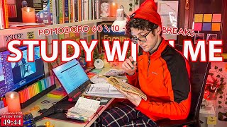 STUDY WITH ME LIVE POMODORO  12 HOURS STUDY CHALLENGE ✨ Harvard Student Relaxing Rain Sounds [upl. by Nodnal161]