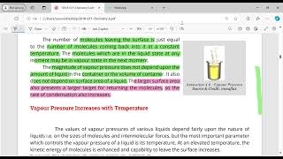 Vapour Pressure and Manometric Method [upl. by Kunkle]