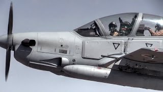 A29 Super Tucano Flight  Cockpit Video [upl. by Ttehr]