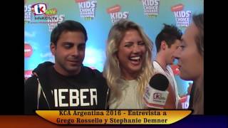 Grego Rossello y Stephanie Demner Entrevista infoKIDS en los Kids Choice Awards Argentina 2016 [upl. by Snej831]