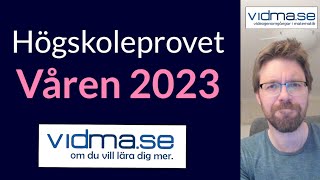 HÖGSKOLEPROVET VÅREN 2023 Provpass 2 [upl. by Neyrb]