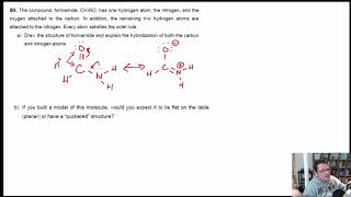 Hybridization of nitrogen in formamide Sp 5 B9 [upl. by Wohlen399]