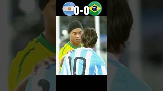 Argentina 🇦🇷 VS Brazil 🇧🇷 2010 Messi Shocked Ronaldinho Neymar World Cup [upl. by Mauralia]