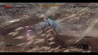 Final moments of Isshin boss fight  no prosthetic tool  no leveling up damage [upl. by Kcirtap]