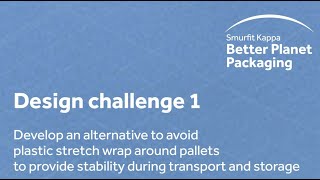 Smurfit Kappa Design Challenge  Pallet Stretch Wrap Alternative [upl. by Euqinahs]