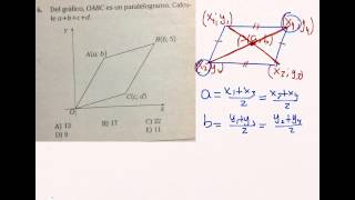 Del gráfico OABC es un paralelogramo Calcle abcd [upl. by Arza]