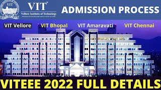 VIT University BTech Admission Process 2022  VITEEE 2022 Full Details  Eligibility Exam Pattern [upl. by Neelhtac]