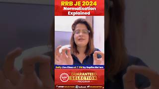 RRB JE 2024  RRB JE Normalisation Process Explained in Detail rrbje exam rrbjecbt1 rrbje2024 [upl. by Guevara]