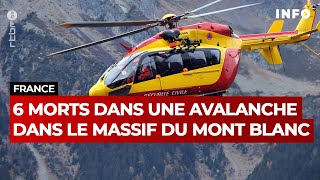 ContaminesMontjoie  6 morts dans une avalanche  RTBF Info [upl. by Standford]