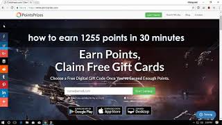 Pointsprize 1250 free point FREE PAYPAL MONEY [upl. by Atiseret414]