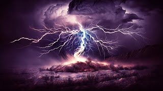 Intense Thunderstorm Sounds for Sleeping  Strong Rainstorm Powerful Thunder Sounds amp Lighning [upl. by Parcel364]