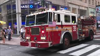 FDNY RESPONDING COMPILATION 79 FULL OF BLAZING SIRENS amp LOUD AIR HORNS THROUGHOUT NEW YORK CITY [upl. by Iat]