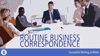 Routine Business Correspondence [upl. by Llerroj]