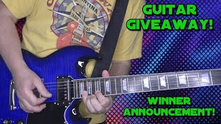 GUITAR GIVEAWAY  WINNER ANNOUNCED 🤩🎸 [upl. by Debbie]