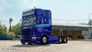 Euro Truck Simulator 2  Scania Metcalfe Farms skin R560 V8 แต่งรถกันเถอะ  34 [upl. by Dilahk]