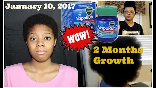 quotThe ORIGINALquot Vicks Vapor Rub Hair Treatment  Part 3 Growth Update  Natural And Relaxed Hair [upl. by Nelak]