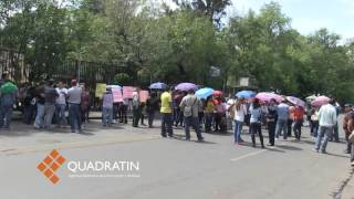 Docentes se manifestaron en Finanzas por adeudos [upl. by Ahseiyn120]