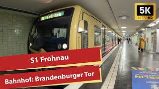 5K SBahn Ansagen quotStaatsbesuchquot S1 am Brandeburger Tor [upl. by Gnil3]