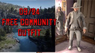 SEPTEMBER 2024 FREE COMMUNITY OUTFIT IN RED DEAD ONLINE [upl. by Navetse]