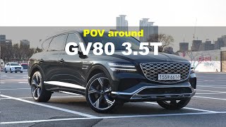 2024 Genesis GV80 35 TGDi AWD POV Exterior and Interior [upl. by Anavoj]