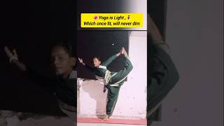 yogawithmskajal natarajasana yogainsaree yoga tranding virelvideo explore challenge ytshort [upl. by Anifled]