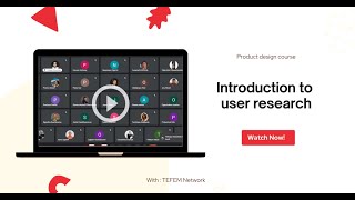 Introduction to user research  TEFEM Africa Fellowship 2024 [upl. by Pedaias]