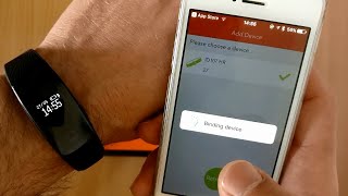 How to connect ID107 with veryfit iOS app  ID107 Smart Bracelet BT40 Heart Rate Monitor Smartband [upl. by Nylzaj953]