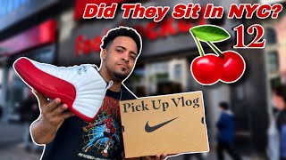 Picking up My Jordan 12 Cherry 🍒 Volg [upl. by Trish]