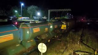 Network Rail RHTT Move Direct Rail Services 66422 tnt 66108 3J11 from Barrow Carnforth 07102024 [upl. by Nylesoy]