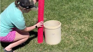 Stick a pool noodle into a planter for this brilliant front porch idea [upl. by Renaldo945]