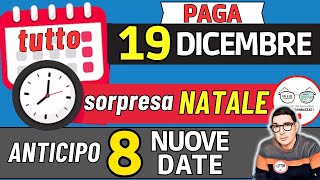 Inps PAGA 19 DICEMBRE ⚡ DATE ANTICIPI NATALE RDC AUU PENSIONI AUMENTA BONUS SPESA 730 INVALIDI ADI [upl. by Ritchie]