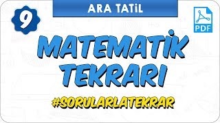 9 Sınıf Ara Tatil Matematik Tekrarı [upl. by Aekan253]