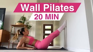 7 Min Wall Pilates for Belly Fat amp Abs  28 DAY WALL PILATES CHALLENGE Day 8 [upl. by Nawud271]