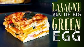 Lasagne maken op de Big Green Egg BBQ [upl. by Eeluj]