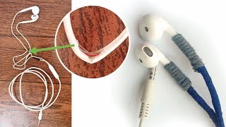 How to repair Earphone  Headphone damage wire  turn it stylish  fix broken cable [upl. by Korey815]