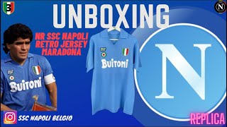 UNBOXING SSC Napoli Maradona Retro NR Jersey Maglia jersey sscnapoli maradona napoli maglia [upl. by Aipmylo]