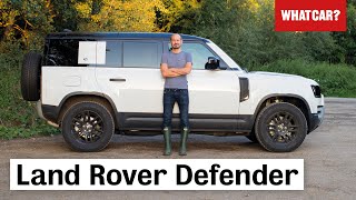 2021 Land Rover Defender indepth review – NEW engines already  What Car [upl. by Fermin]