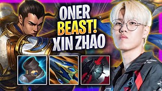 ONER IS A BEAST WITH XIN ZHAO  T1 Oner Plays Xin Zhao JUNGLE vs Skarner  Season 2024 [upl. by Niwrad]