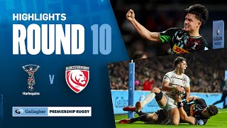 Harlequins v Gloucester  HIGHLIGHTS  9 Try Twickenham Showstopper  Gallagher Premiership 202324 [upl. by Kacey]