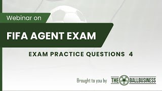 FIFA Agent 2024 Exam Practice Questions 4 [upl. by Sonitnatsok]