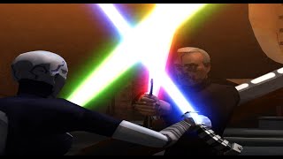 SITH INITIATION Asajj Ventress VS Count Dooku [upl. by Airretnahs]