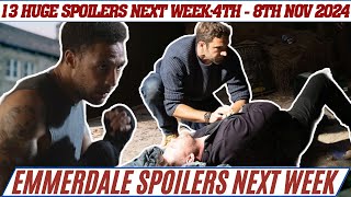 14 huge Emmerdale spoilers for next week from 4th  8th November 2024 Deaths next in the village [upl. by Epoillac75]