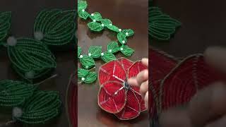 How to make a flower with beads 🌺parts 5 [upl. by Wyn]