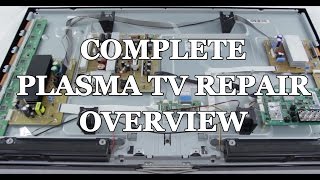 Plasma TV Repair Tutorial  Common Symptoms amp Solutions  How to Fix Plasma TVs [upl. by Morly]