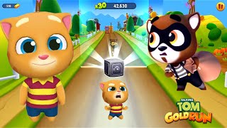 TALKING TOM GOLD RUN  ANGRY GINGER vs RACCOON BOTH ENJOY AT PARK FULL SCREEN GAMEPLAY [upl. by Lurie708]