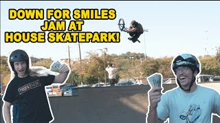 INSANE BMX JAM AT HOUSE SKATEPARK [upl. by Salot338]