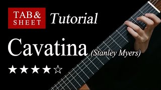 Cavatina  Guitar Lesson  TAB [upl. by Flaherty]