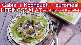 HERINGSALAT mit Apfel und Kartoffeln selbst gemachter Fischsalat schmeckt einfach am besten [upl. by Yeldnarb]